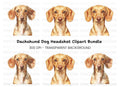 Cute Dachshund Dog Clipart Bundle
