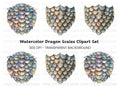 Dragon Scales Clipart Bundle