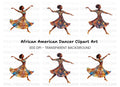 Ethnic Patterned Dress Dancers Clipart Bundle