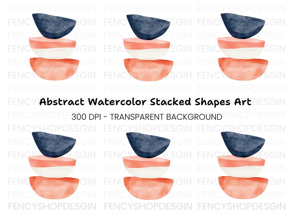 Abstract Shapes Clipart Bundle