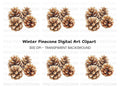 Pine Cones Clipart Bundle