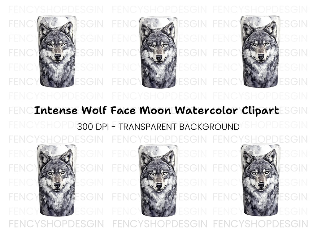 Wolf Tumbler Clipart Bundle
