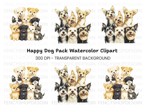 Adorable Puppy Clipart Bundle