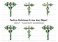 Christmas Arrow Sign Clipart Bundle