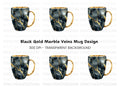 Kintsugi Black and Gold Clipart Bundle