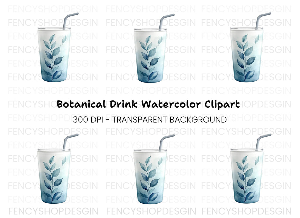 Leaf Tumbler Clipart Bundle