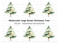 Cute Stylized Pine Tree Clipart Bundle