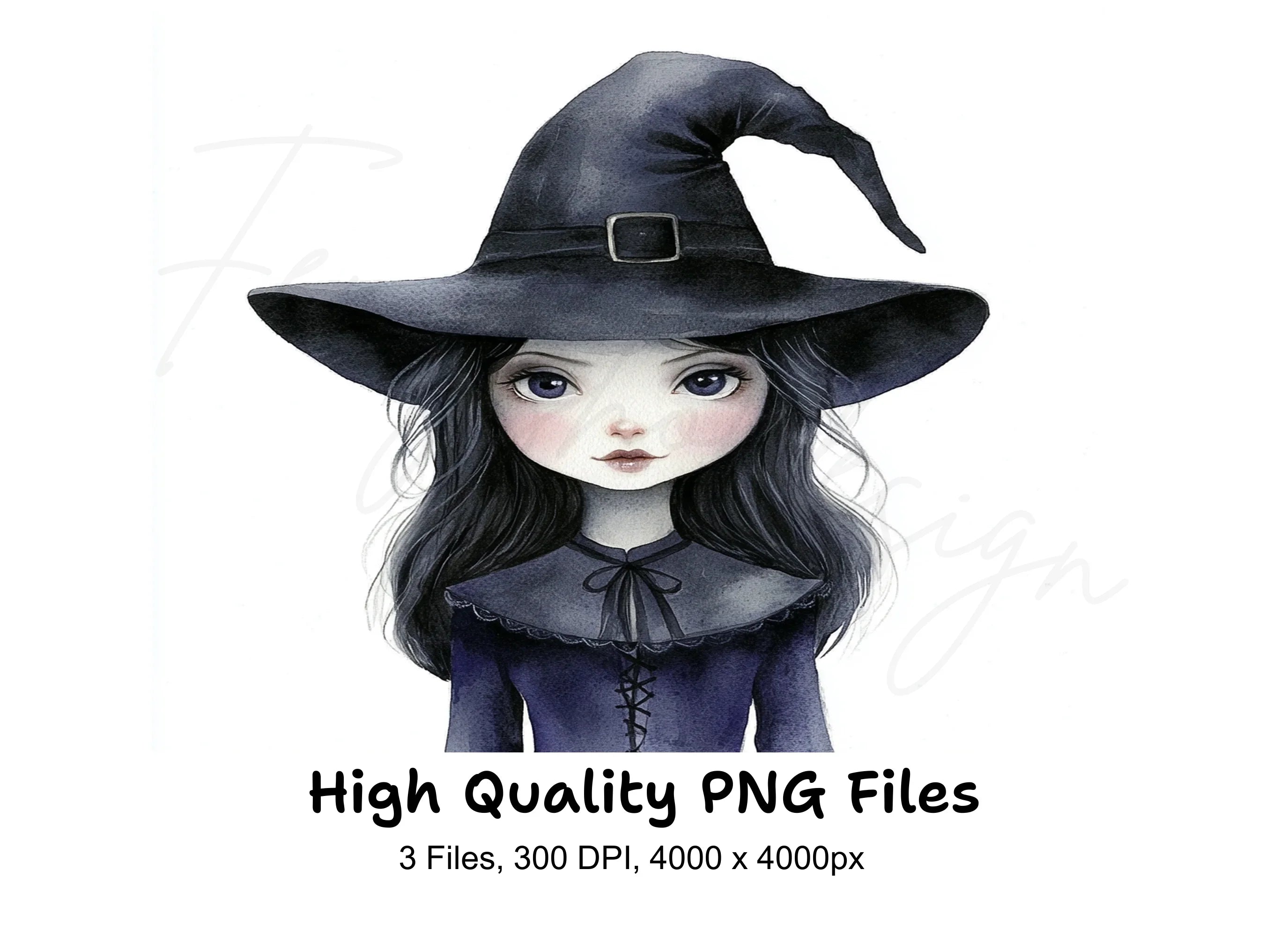 Cute Witches Clipart Bundle
