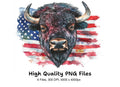 Bison American Flag Clipart Bundle