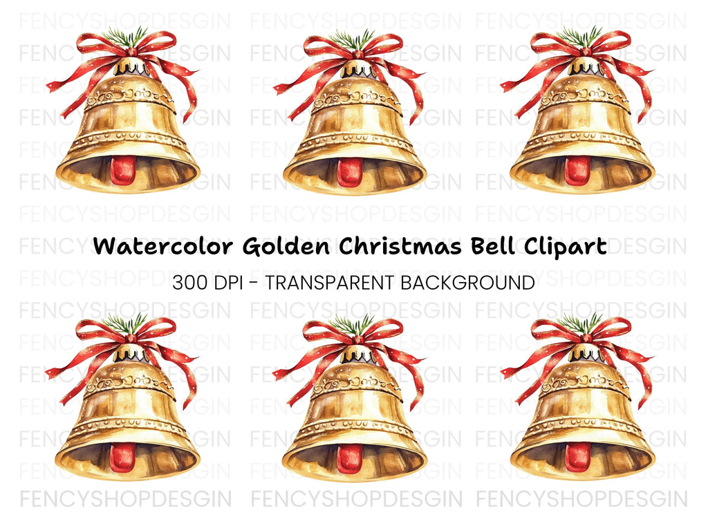 Christmas Bell Clipart Bundle