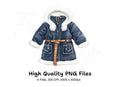Winter Coat Clipart Bundle
