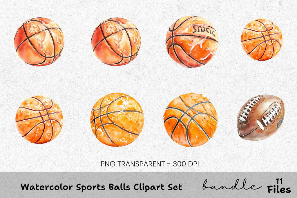 Sports Balls Clipart Bundle