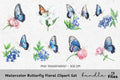Butterfly Floral Clipart Bundle