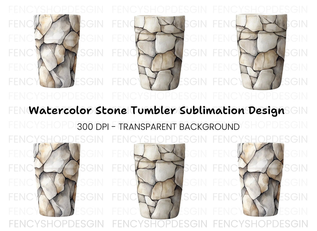 Stone Wall Tumbler Clipart Bundle