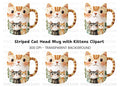 Cute Cat Family Clipart Bundle
