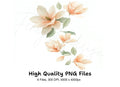 Magnolia Blossom Clipart Bundle
