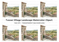 Tuscan Village Clipart Bundle
