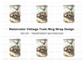 Vintage Train Landscape Clipart Bundle