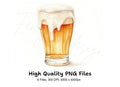 Foamy Beer Glasses Clipart Bundle