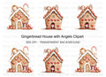 Gingerbread House Angel Clipart Bundle