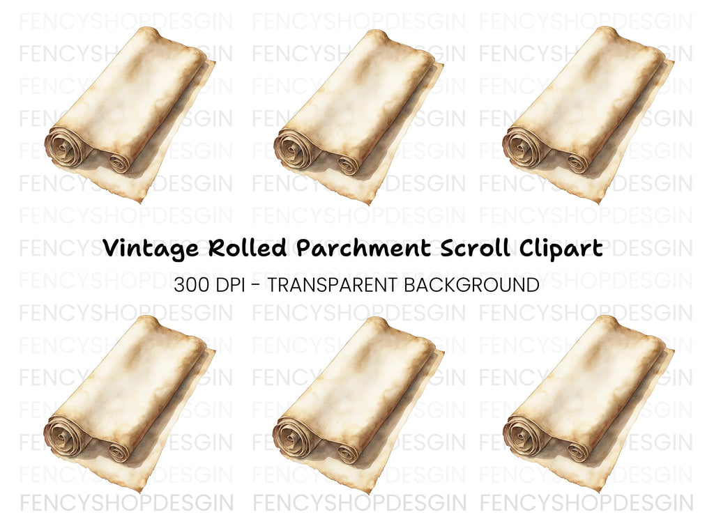 Vintage Scroll Clipart Bundle