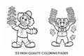 Christmas MonkeyFun Coloring Books