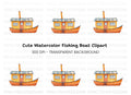 Charming Houseboat Clipart Bundle