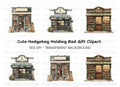 Vintage Bookshop Fronts Clipart Bundle
