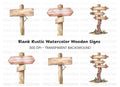 Wooden Signpost Clipart Bundle