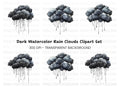 Storm Clouds Clipart Bundle