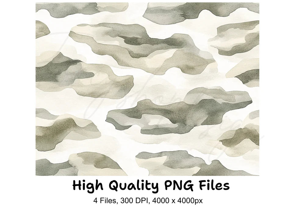 Camouflage Pattern Clipart Bundle