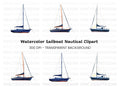 Sailboats Clipart Bundle