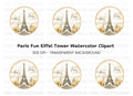 Eiffel Tower Paris Clipart Bundle