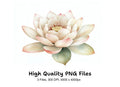 Graceful Water Lily Clipart Bundle