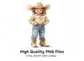 Little Cowboy Kids Clipart Bundle