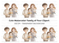 Cute Family Portrait Clipart Bundle