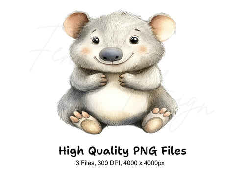 Adorable Koala Bear Clipart Bundle