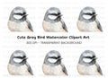Detailed Bird Head Illustration Clipart Bundle