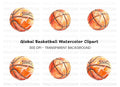 Basketball Splashes Clipart Bundle