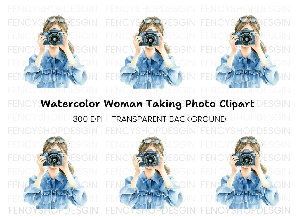 Girl Photographer Clipart Bundle