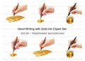 Fountain Pen Handwriting Clipart Bundle