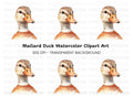 Adorable Duck Head Clipart Bundle