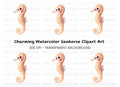 Cute Seahorse Clipart Bundle