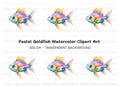 Colorful Goldfish Clipart Bundle