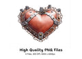 Steampunk Hearts Clipart Bundle
