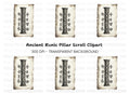 Ancient Runic Scroll Clipart Bundle