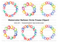 Balloon Frames Clipart Bundle