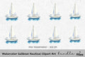 Sailboat Nautical Clipart Bundle