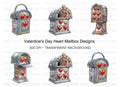Steampunk Heart Mailbox Clipart Bundle