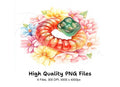 Gummy Worm and Candy Floral Clipart Bundle
